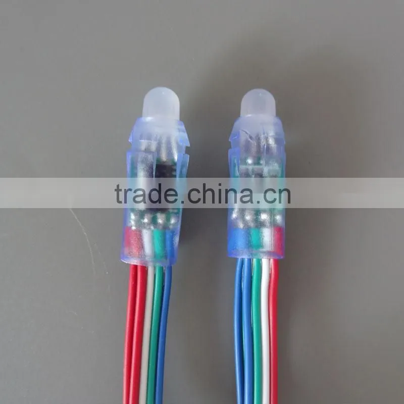 waterproof IP66 12mm full color DC5V LPD6803 IC led string light led christmas pixel light