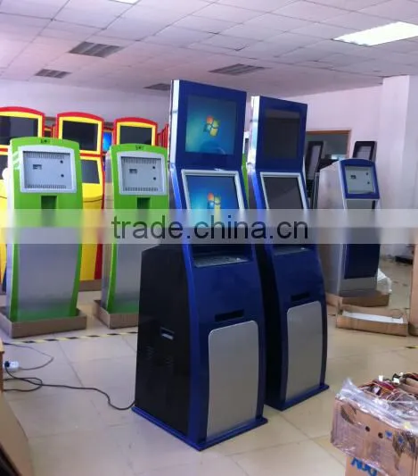 Double Monitor A4 Kiosk Laser printer Kiosk/Self Payment Kiosk With Card Reader