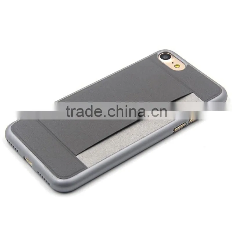 Phone accessory leather case for iPhone 7, wallet case for iPhone 7 , for iPhone case card slot