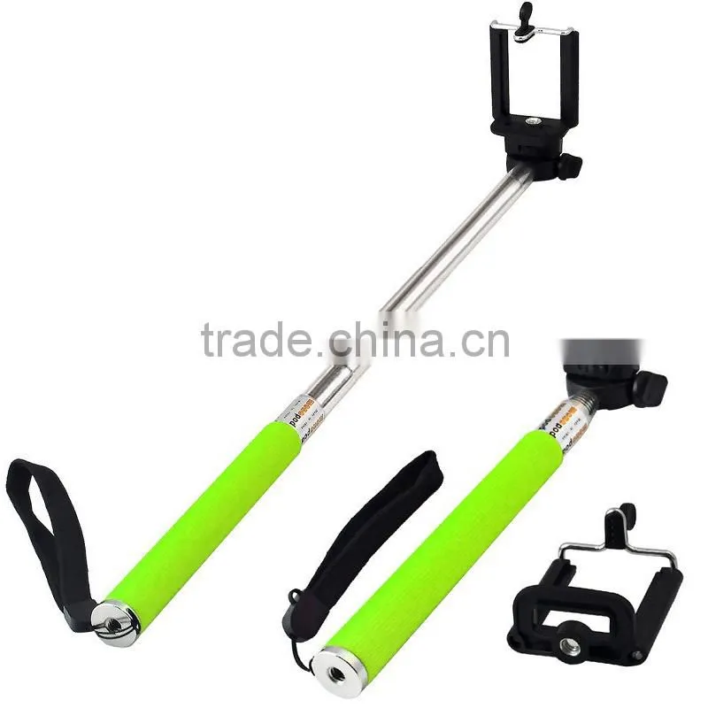 gadget 2015 hot custom selfie stick, bluetooth cartoon selfie stick mobile phone holder