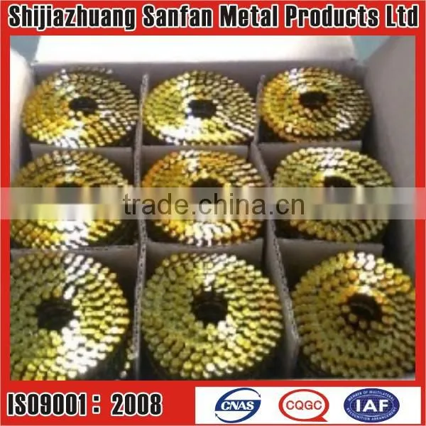 wire weld wooden pallet coil nail(manufacturer)