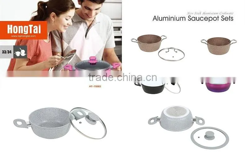 alumimum honeycom ceramic coaitng cookware set