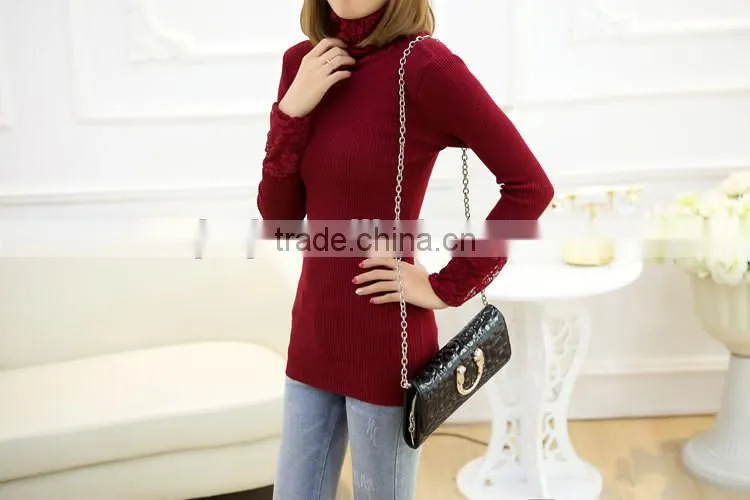 Lace heap heap led long sweater
