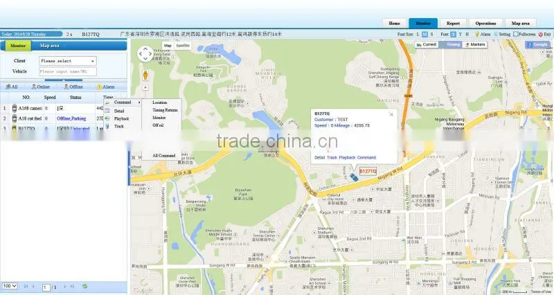 GPS Vehicle Tracker with camera ,fuel sensor ,with android and IOS APP