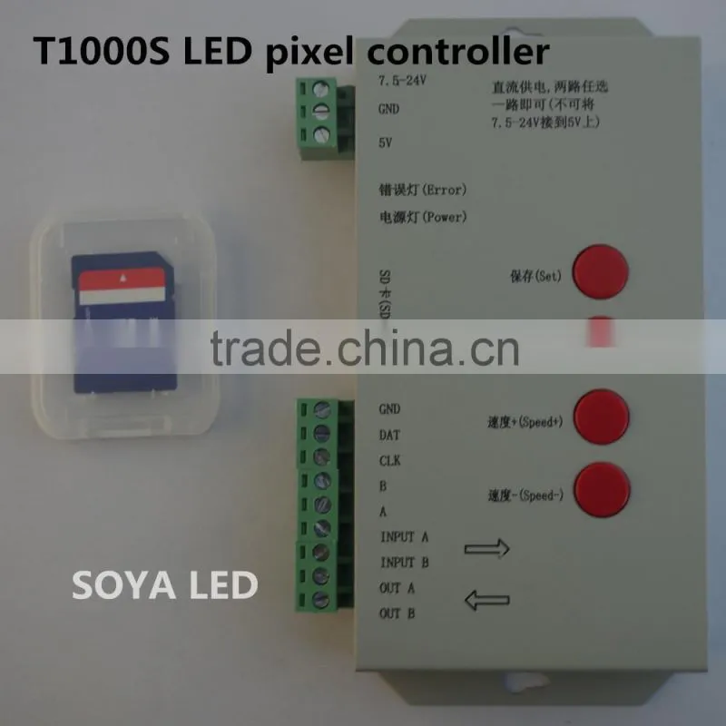 T1000S LED pixel SD card controller 2048 pixels