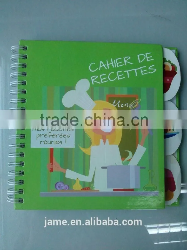 2014 spiral binding hardcover book printing