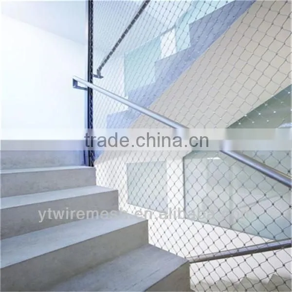 Antirusted Stairs safety rope mesh