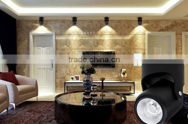 Black/White color ceiling mounted cob spotlight 10W 15W 20W(TongDa)