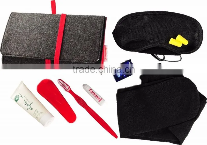 Airline Travel Kit Bag customized logo