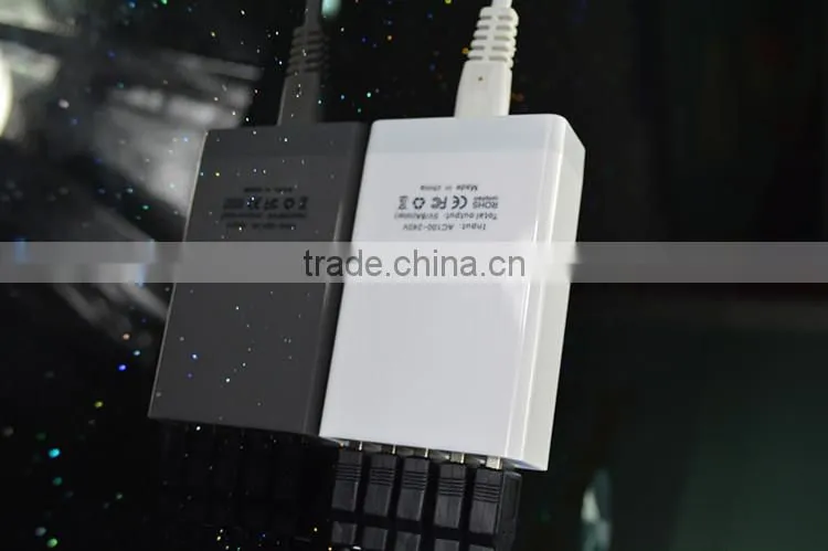 Portable mobile phone 5 port usb charger