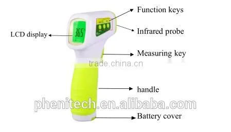 ET-109 infrared digital forehead and Ear thermometer for household