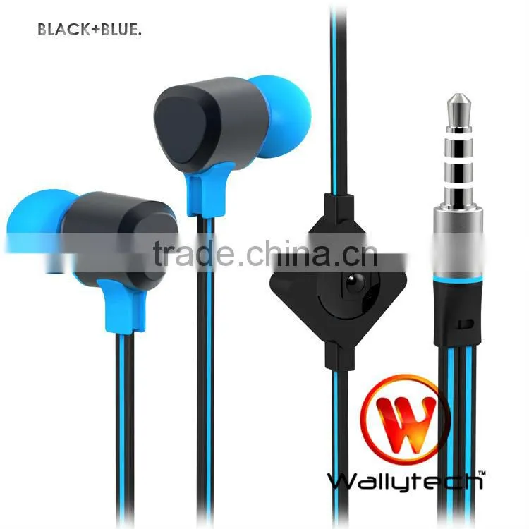 New Style 2013 Wallytech WHF-123 Metal Earphones For Samsung Galaxy S4