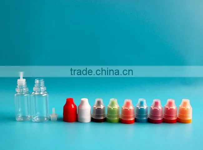 e juice dropper bottle 5ml mini plastic PET ejuice bottle with needle tip and childproof cap