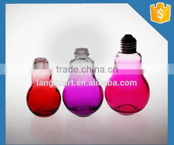 Cear bulb shaped multipurpose glass jar