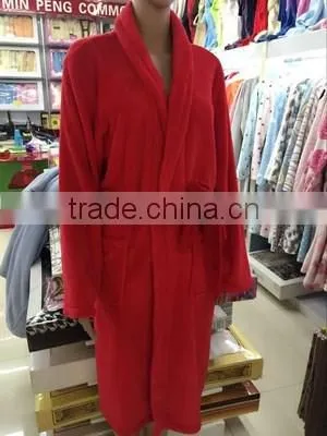 women wholesale coral fleece microfiber leopard bathrobe
