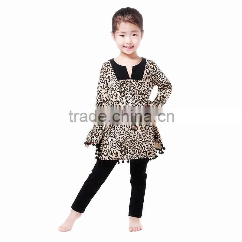 95%Cotton!black top red stripe pants christmas fashoin wholesale organic baby clothes