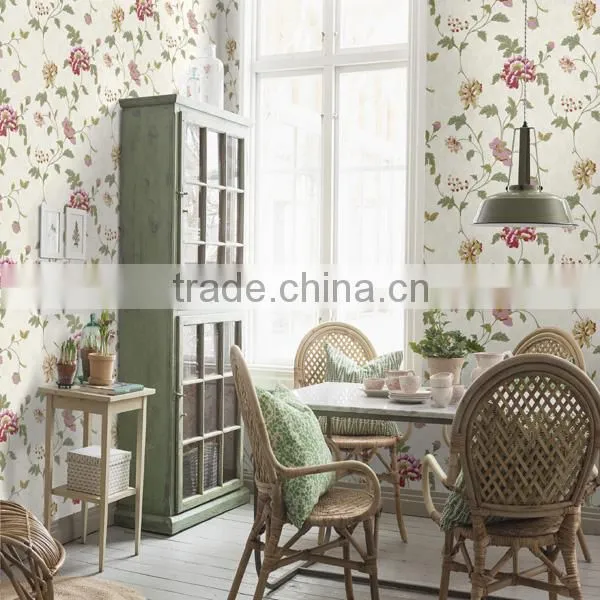 SY081403 glitter wall paper doublue cup pvc wall paper