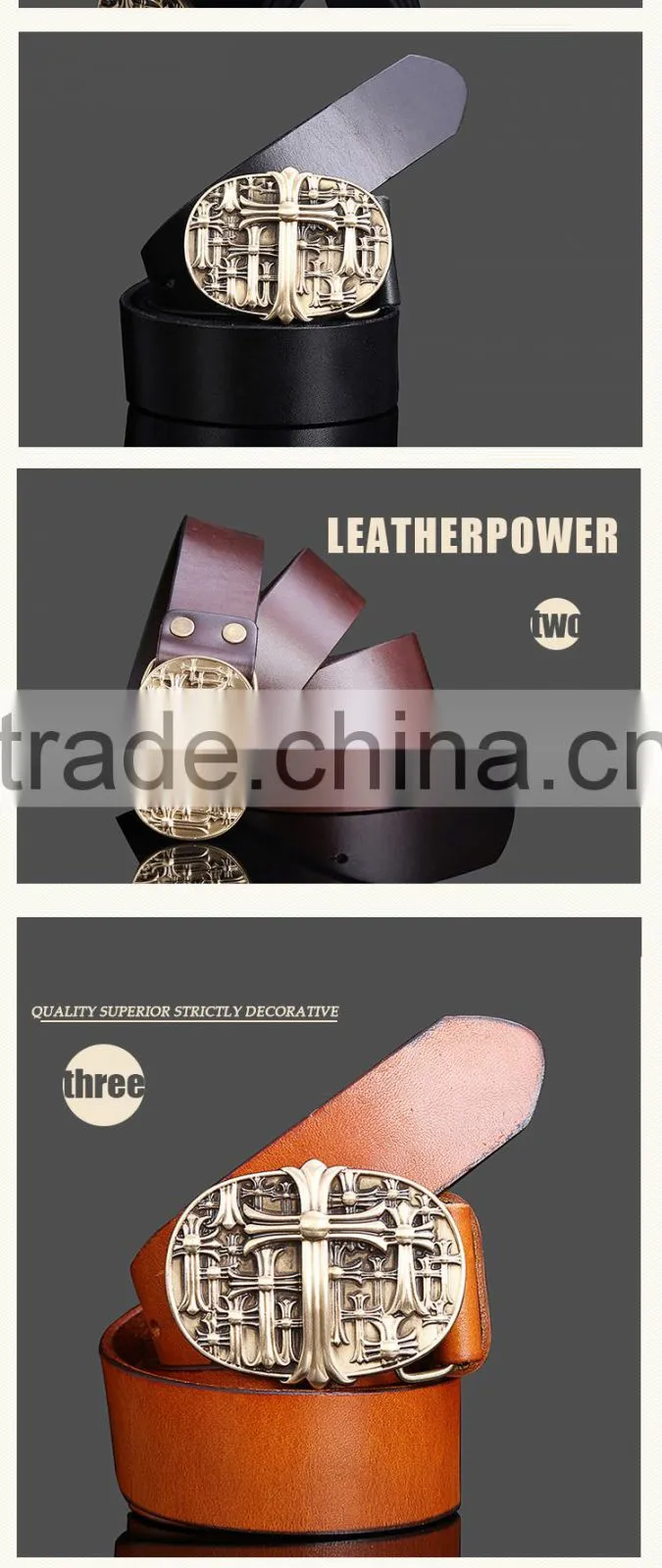 China Belt Factory Hot Sell Item Belt Genuine Leather Ladys Waist Belts