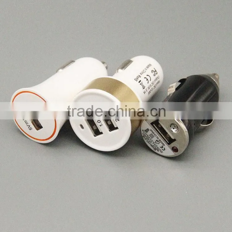5V 1A 2.1A Dual USB Car Charger USB Car Adapter for Samsung s
