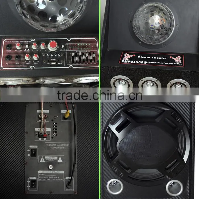 10 inch high quality amplifier for active speaker with ball light