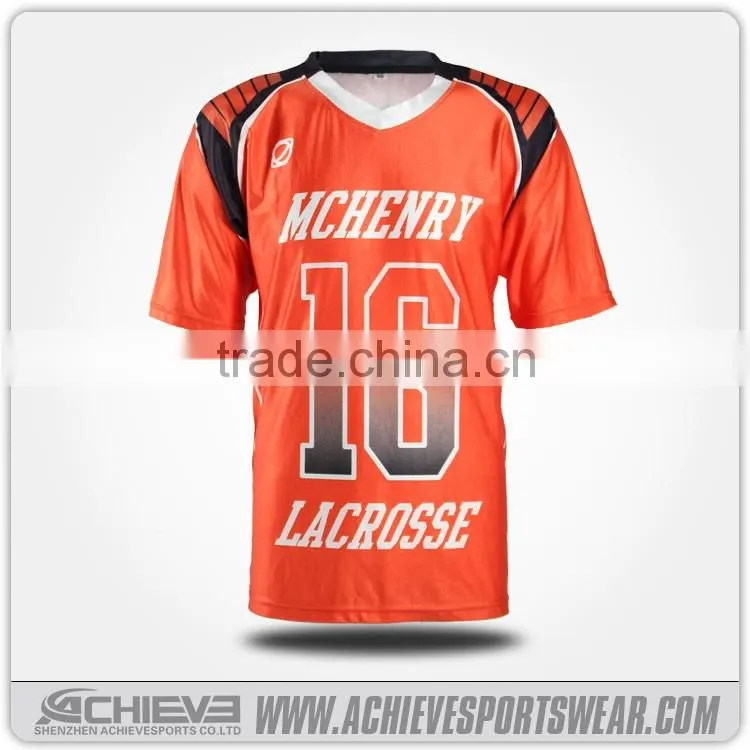 Dye Sublimation Team Lacrosse Reversible Jerseys uniform