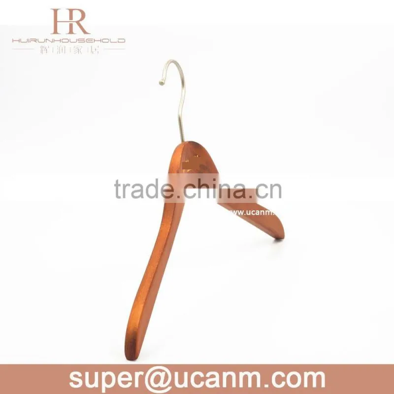 YCW-9300V antique inport beech wooden clothes hanger