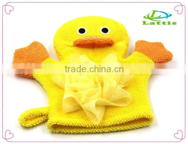 Promotional Kids Bath Mitts animal face glove