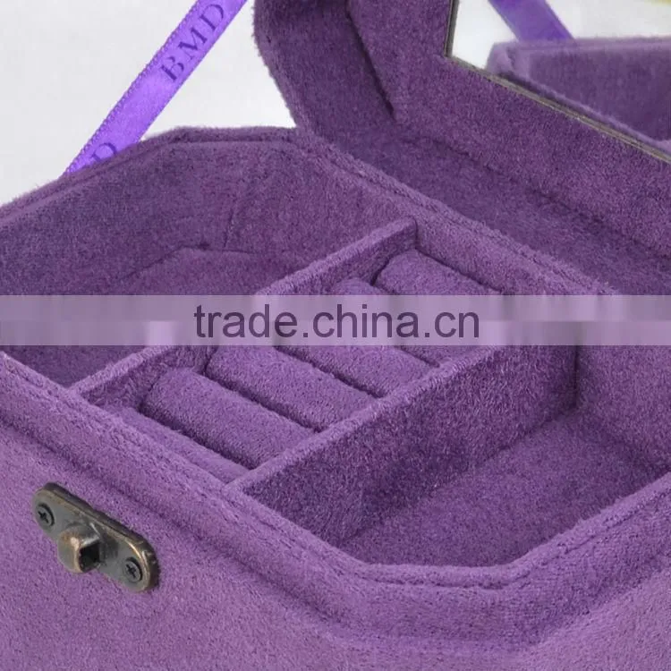 newest design fabric jewelry box ring inserts