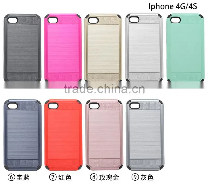 Manufacturer Wholesale Cell Phone Case Metal Color Heavy Duty Mobile Phone Case