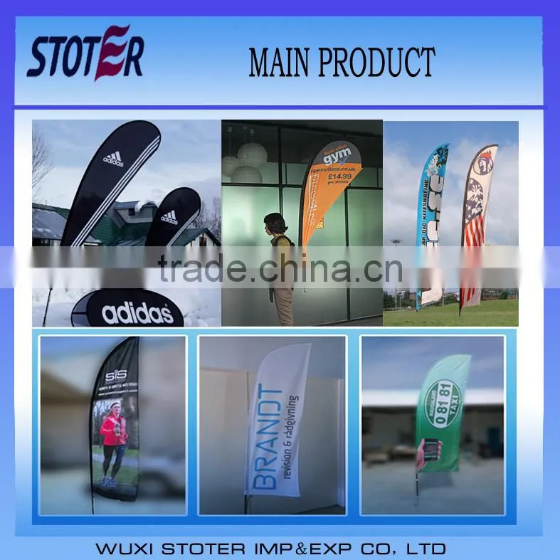 Big Size Outdoor Display Teardrop Flag