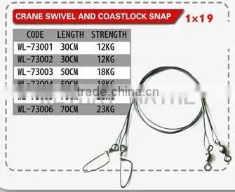 1x19 vey soft stainless steel wire trace wire leader rig