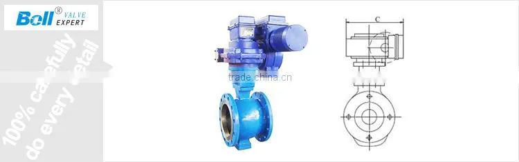 ductile iron motorized ball valve