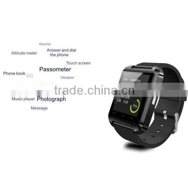 U8 Bluetooth Smart Watch Phone 3G Wifi for Samsung for iPhone for HTC Android IOS Black