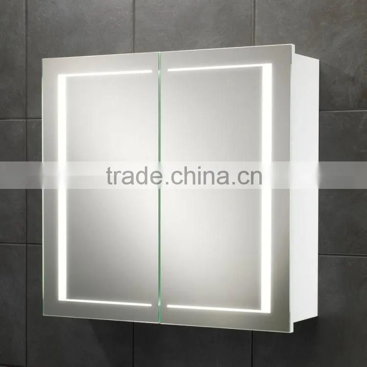New style Wall mount medicine cabinet with double sided mirror door,led lighted mirror cabinet ,illuminated bathroom cabinet