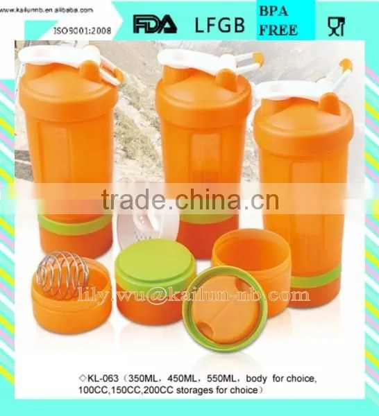 plastic Pro stak with additional jars for powder and a twist lock pill tray