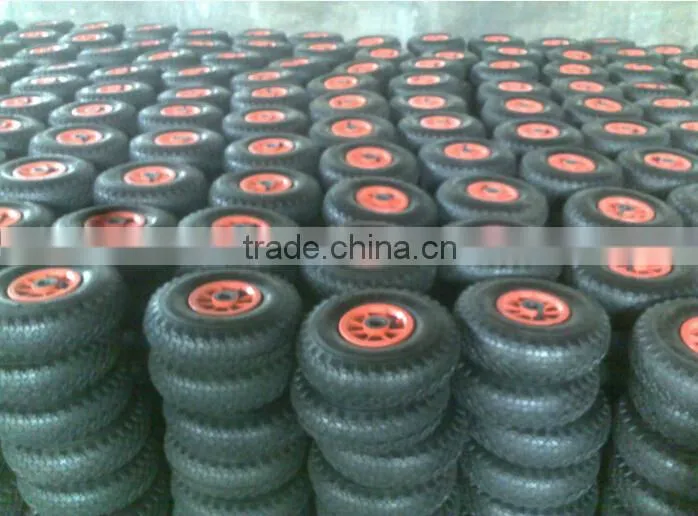 inflate tire air tire 4.10/3.50-4 solid pu foam wheel