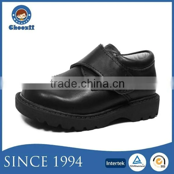 Choozii 2016 European Style High-end Leather Black Student Shoes
