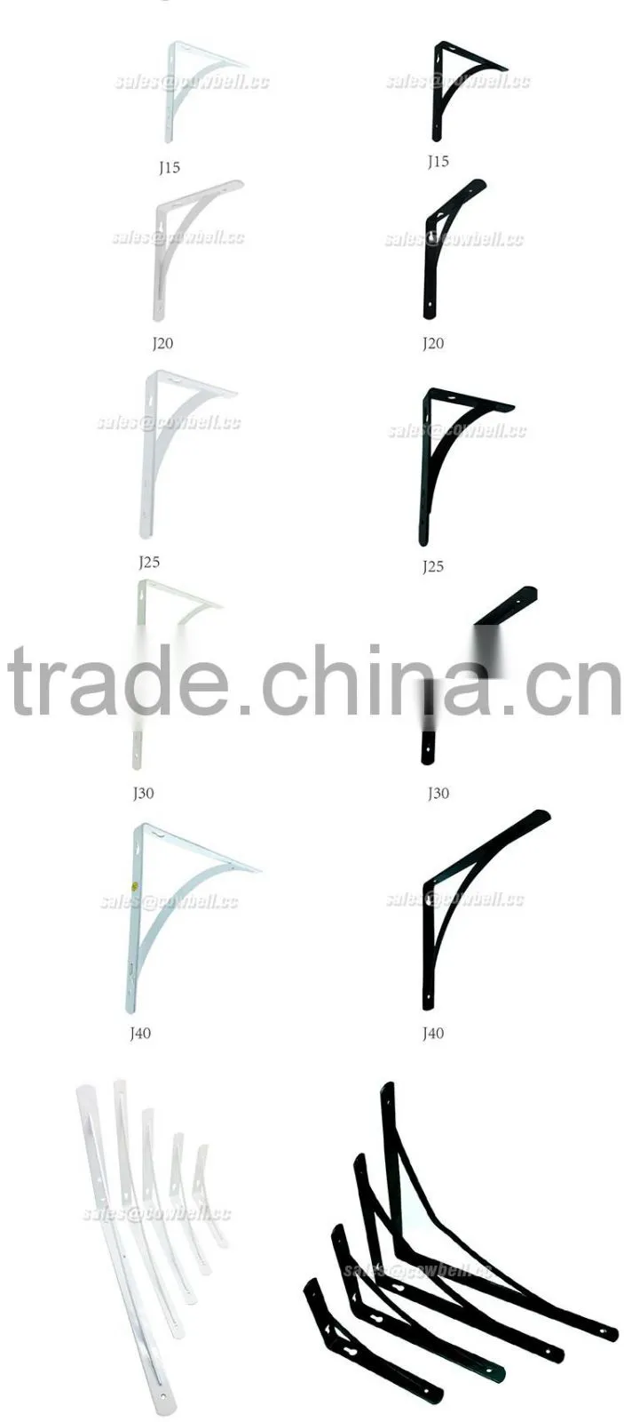 Wholesale Metal triangle rack in black or white color