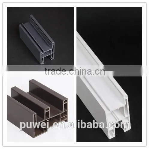 u-shaped pvc plastic profile, china pvc profile, plastic pvc profile , upvc profile for pvc casement window and door