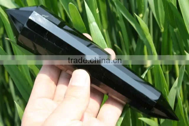Wholesale 16 Excellent Sided Natual Obsidian Quartz Crystal Wands