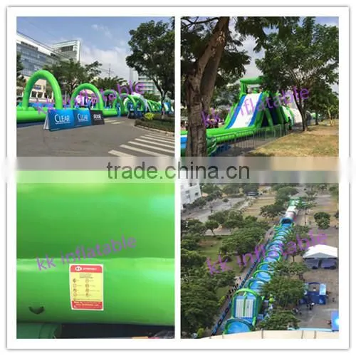 Sealed Giant Inflatable Slip N Slide, Inflatable City Slide, Giant Inflatable Water Slide City