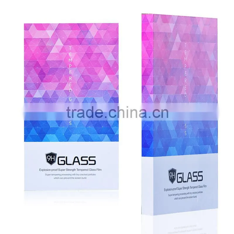 factory price colorful full cover 9h tempered glass screen protector for Samsung galaxy s6 edge plus