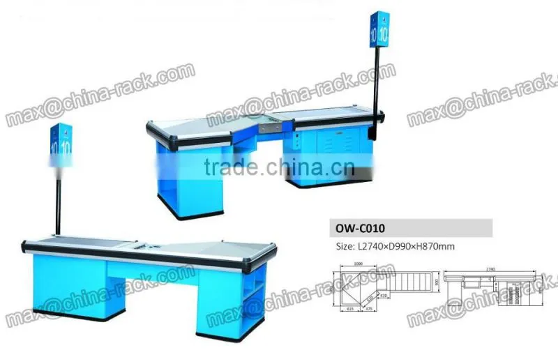 High Quality Automatic Electric Checkout Counter for Supermarket