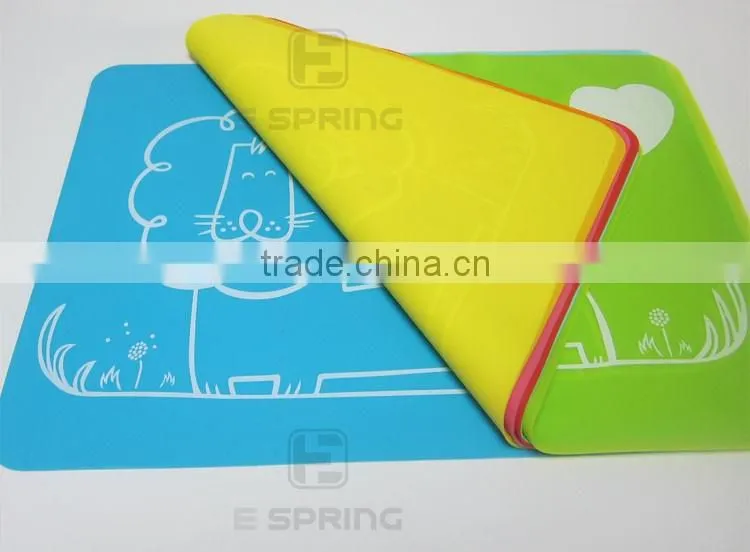 Custom logo printing design non-stick kitchen baking mat silicone