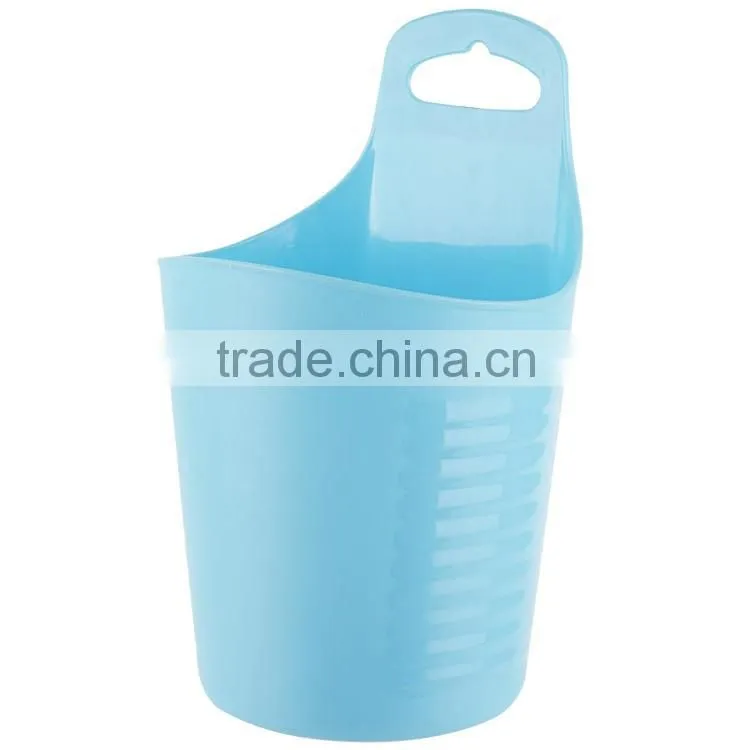 blue multi plastic PE hanging basket for storage