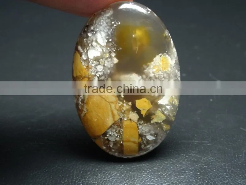 Semi-precious Brasitait Mokite Gemstone Cabochon Gemstone Oval cut
