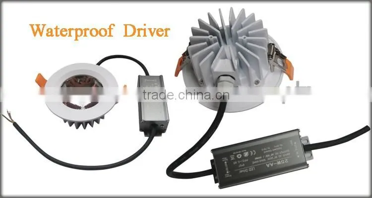Waterproof led downlight with cutout 90mm IP65 led downlight dimmable downlight led for bathrom use