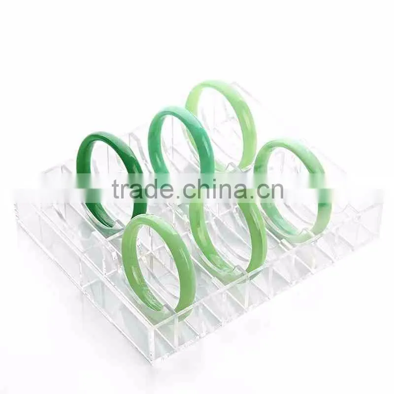 Customized Size Clear Acrylic Bracelet Jewelry Display Tray for Supermarket