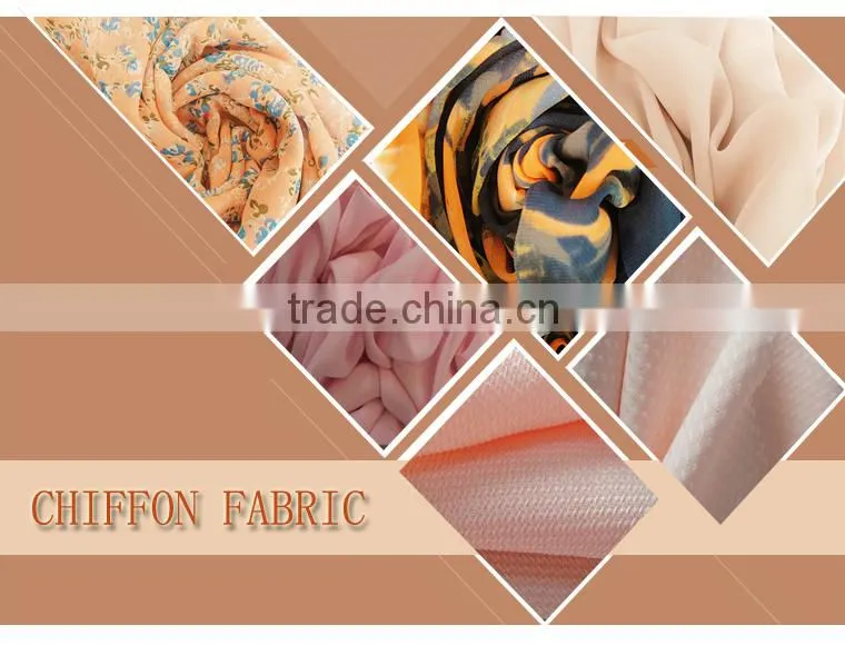 2016 latest products grid chiffon fabric