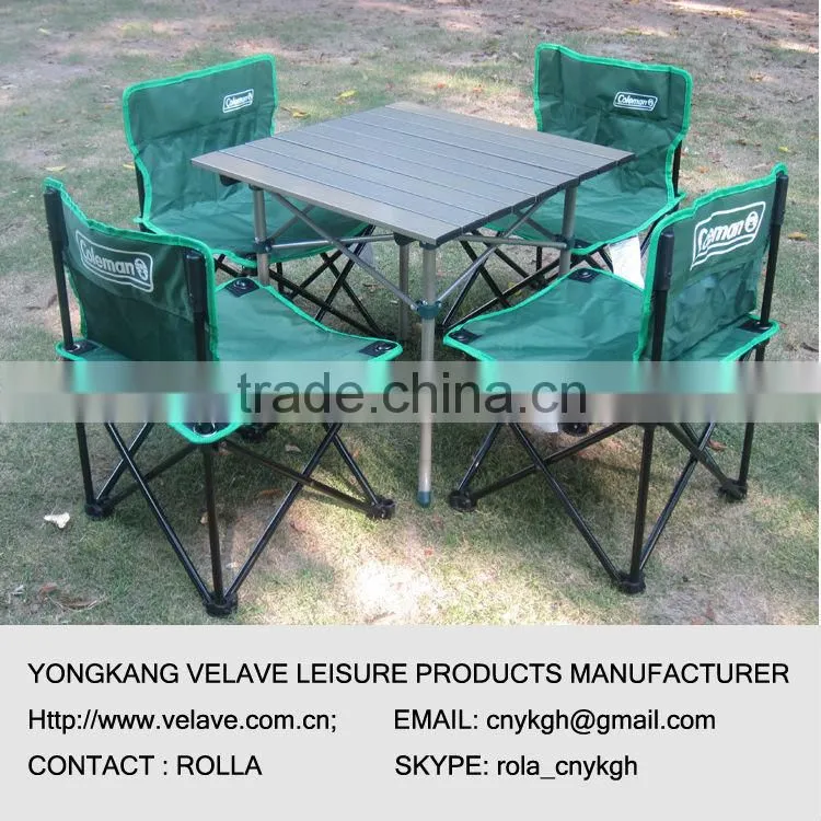 aluminum folding table and chair